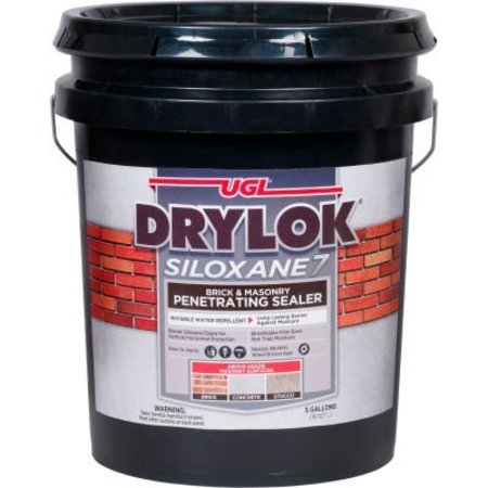UGL DRYLOK Siloxane 7 Brick & Masonry Penetrating Sealer, 5 Gallon Pail, Clear 23615